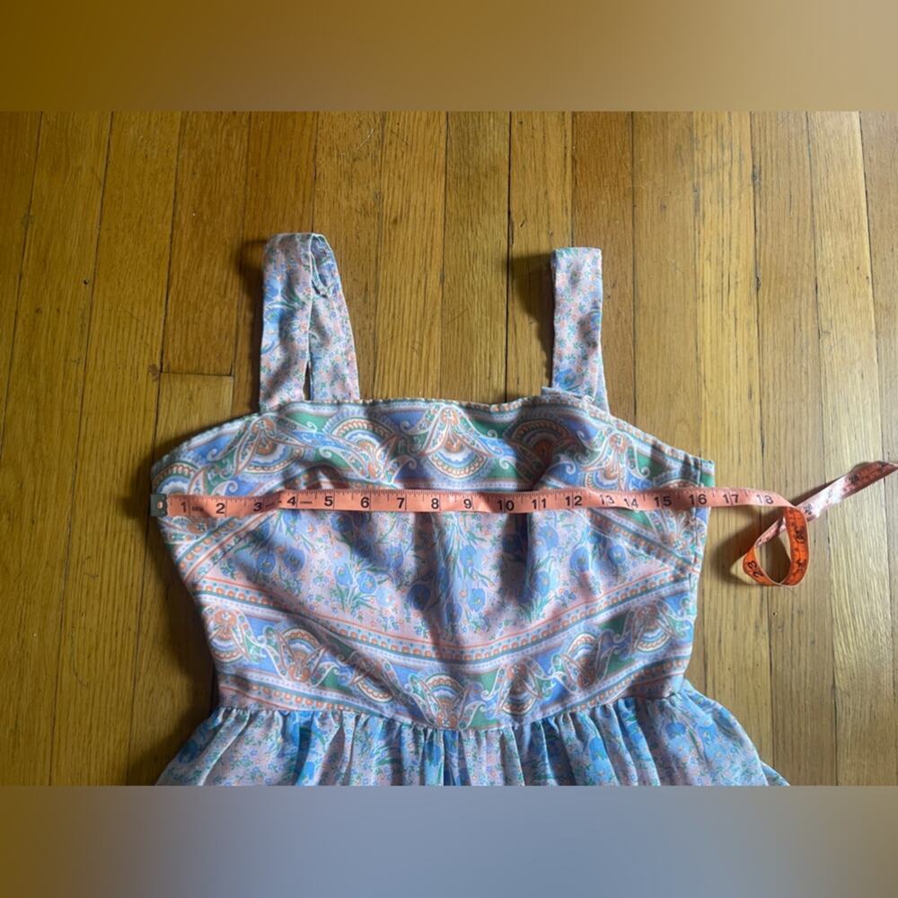 70s Vintage Miss Elliette Pastel Sundress - Picture 6 of 7
